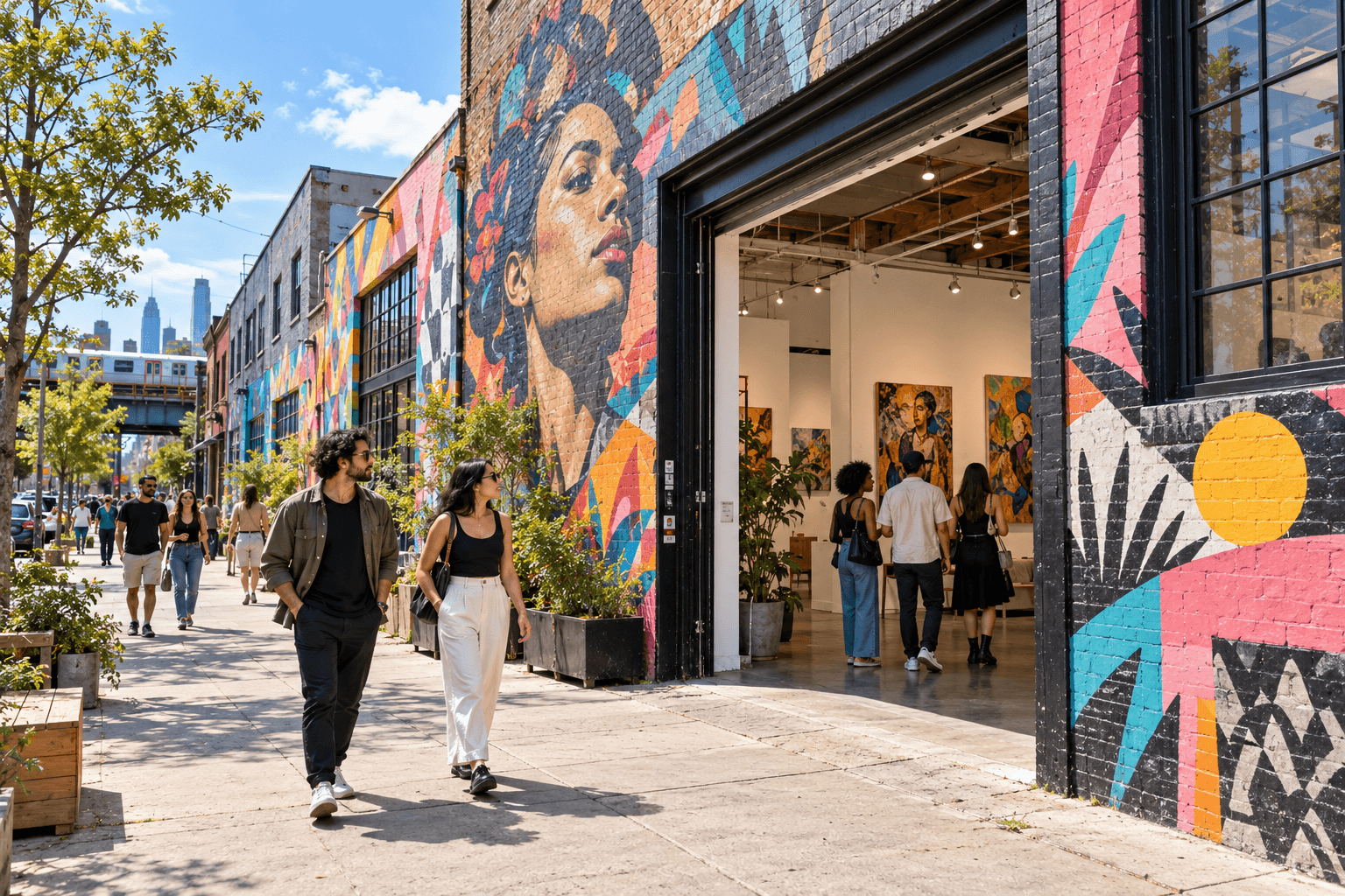 Sample gallery visit for a Bushwick guide