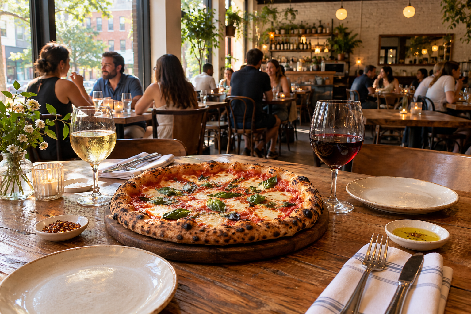 Sample neighborhood restaurant meal